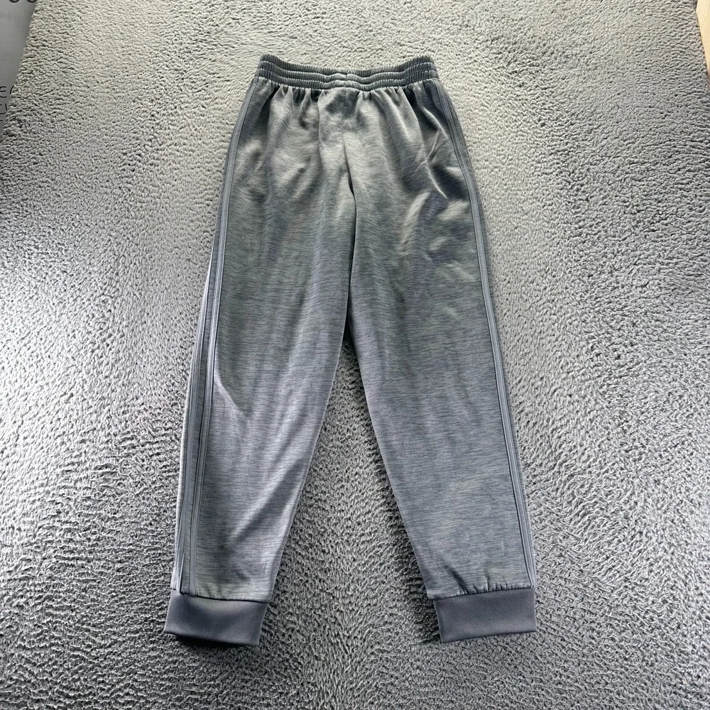 Adidas Sweatpants Boys XL Gray Polyester Jogger Tapered‎ Leg Performance Sports